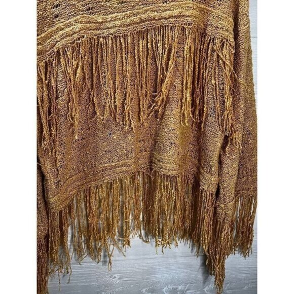 FATE Fringe Sweater Pullover V Neck Large NWOT - Picture 4 of 7